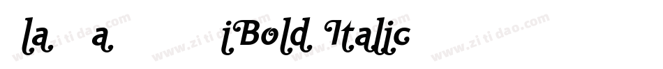 Ela Swashes SemiBold Italic PDF字体转换